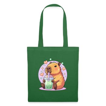 Kawaii Boba-Haustier mit Herz - Stoffbeutel - Fichte - Vorne