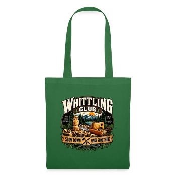 Whittling Holzschnitzen Schnitzen Geschenk Hobby - Stoffbeutel - Fichte - Vorne