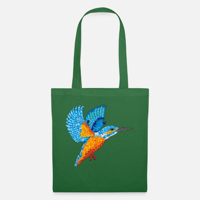 Kingfisher from triangles - Tote Bag - evergreen