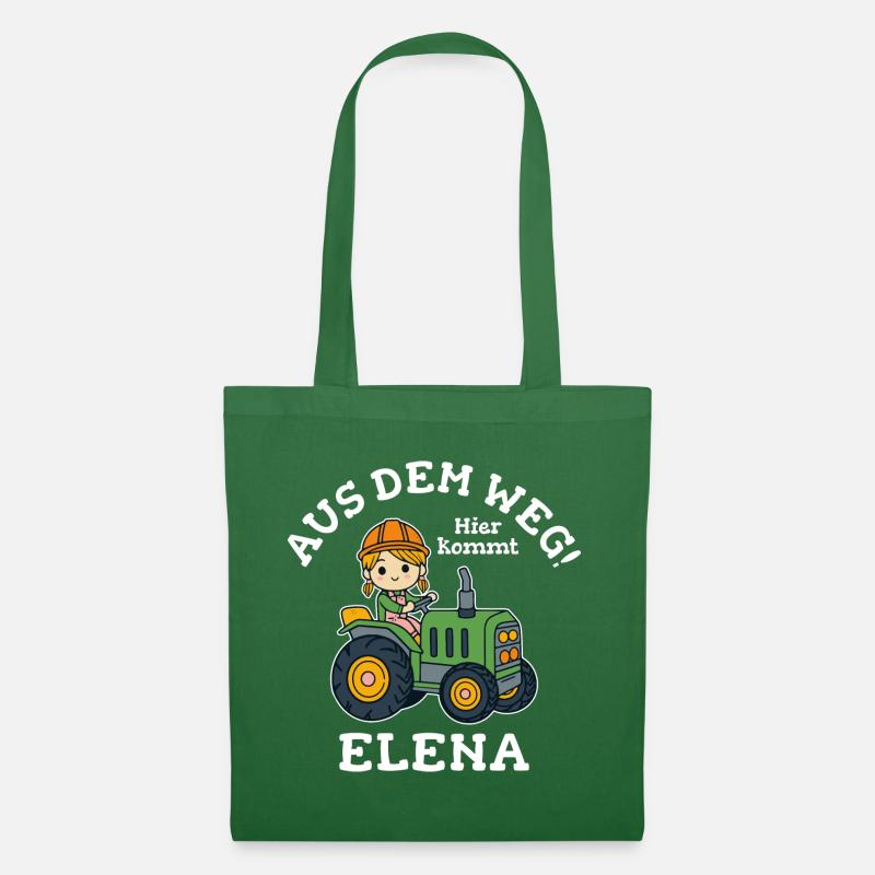 Elena Name Traktor - Stoffbeutel - Fichte