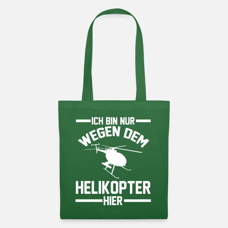 Hubschrauber Helikopter - Stoffbeutel - Fichte