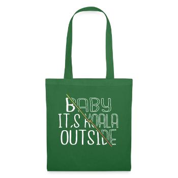 T-shirt de dinosaure de Noël Cool Funny Dictons Geek - Sac en tissu - vert sapin - Devant