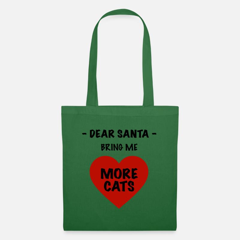 Weihnachtsdesign Katze - Stoffbeutel - Fichte