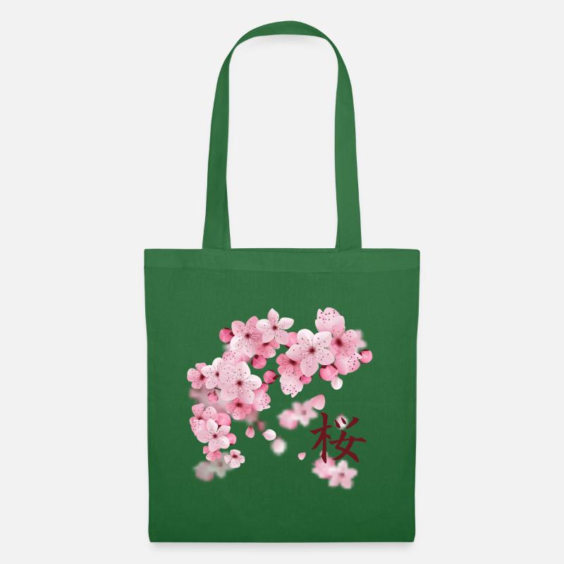 Japanische Kirschblüten - Sakura - Stoffbeutel - Fichte