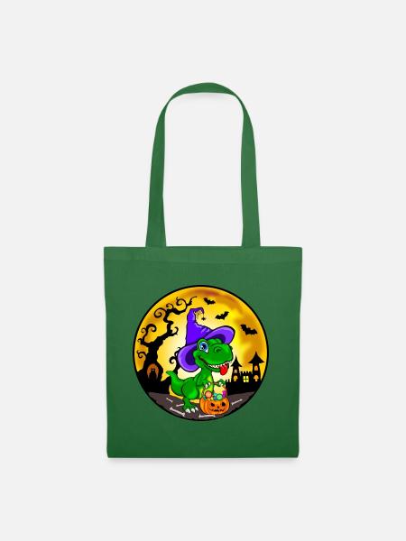 T-Rex Halloween - Dinosaurier Halloween - Stoffbeutel - Fichte