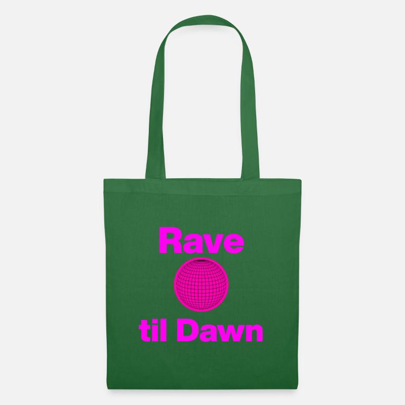 Rave til Dawn – Global Pink Glow! - Stoffbeutel - Fichte