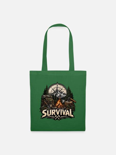 Survival Campfire Trek: Mountain Compass - Stoffbeutel - Fichte