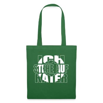 geschenk geek großkatze streunerkatze spaß witzig - Stoffbeutel - Fichte - Vorne