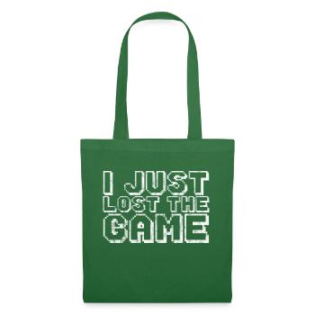 Je viens de perdre le jeu 3 - Sac en tissu - vert sapin - Devant
