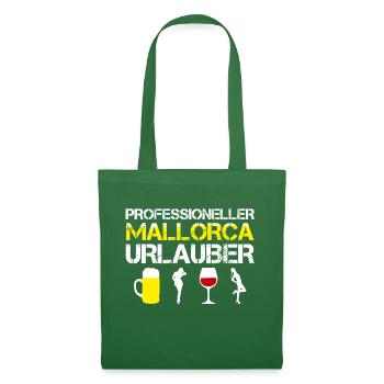 Lustiges PROFESSIONELLER MALLORCA URLAUBER, Saufen - Stoffbeutel - Fichte - Vorne