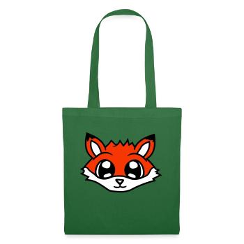 Fox Red Fox Wild Animal Clever Forest Inhabitants - Tote Bag - evergreen - Front
