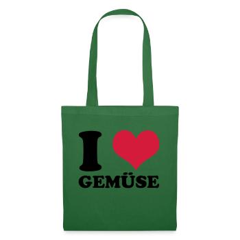 I Love Gemüse - Stoffbeutel - Fichte - Vorne