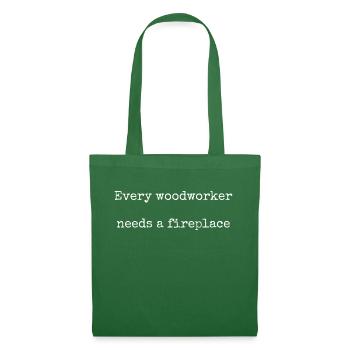 charpentier chemises pour bébés et tout-petits dictons - Sac en tissu - vert sapin - Devant