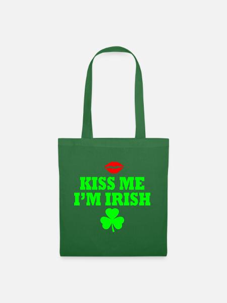 Kiss me im irish - Stoffbeutel - Fichte