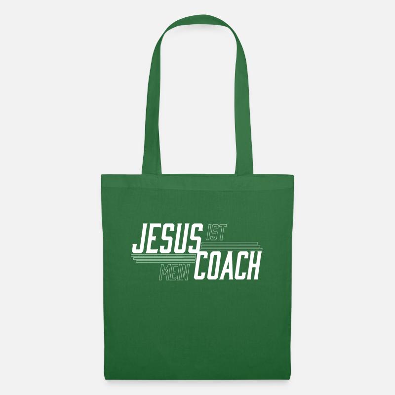 Jesus is my coach - Tote Bag - evergreen