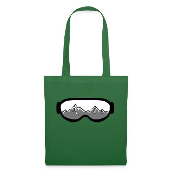 mountains driving snowboard ski winter glasses snow sc - Tote Bag - evergreen - Front
