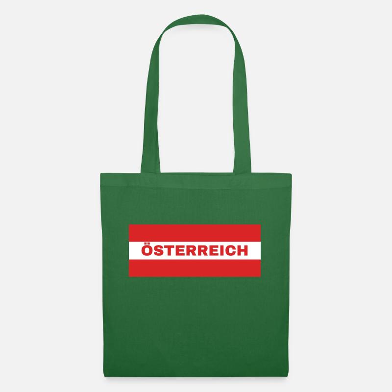 Austrian Flag - Tote Bag - evergreen
