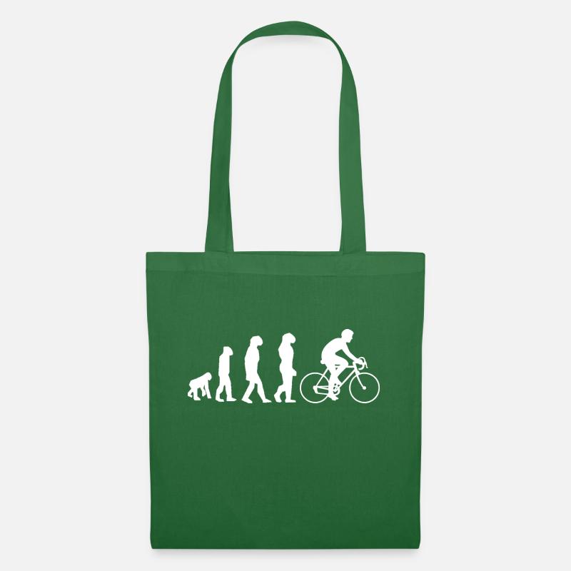 évolution cyclisme - Sac en tissu - vert sapin