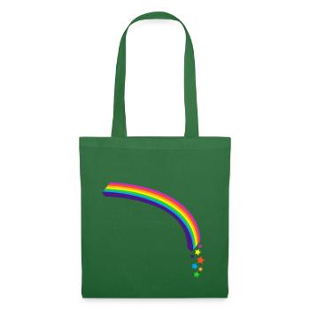 Kidcore Rainbow Stars Bright Colors Gift - Tote Bag - evergreen - Front