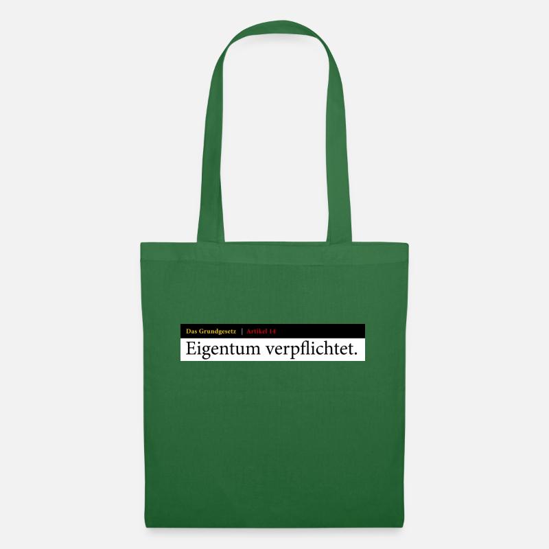 Grundgesetz - Artikel 14 - Stoffbeutel - Fichte