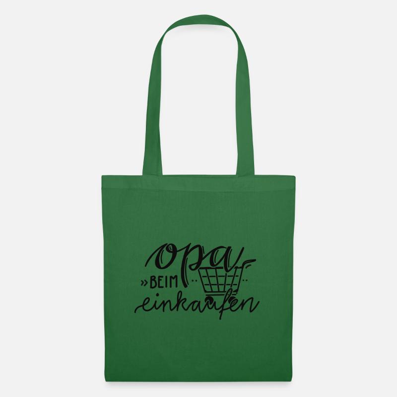 Opa beim Einkaufen - Stoffbeutel - Fichte