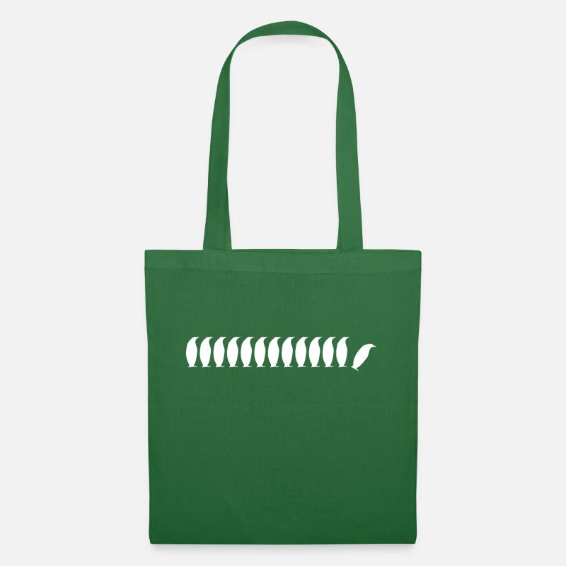 Penguins white - Tote Bag - evergreen