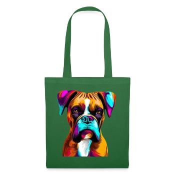 Boxer Paint Splash Art - Tote Bag - evergreen - Front