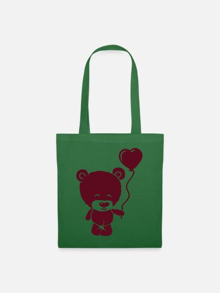 cute bear boy - Stoffbeutel - Fichte