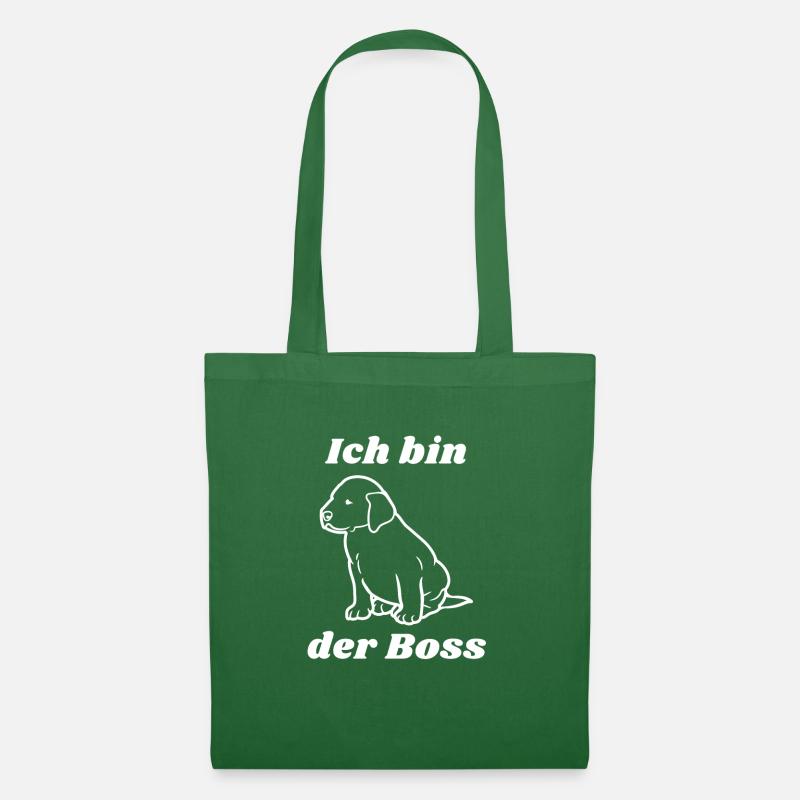 Labrador - Ich bin der Boss (weiss) - Stoffbeutel - Fichte