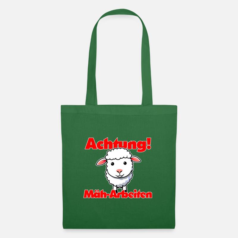 Attention mowing work Mowing work - Tote Bag - evergreen