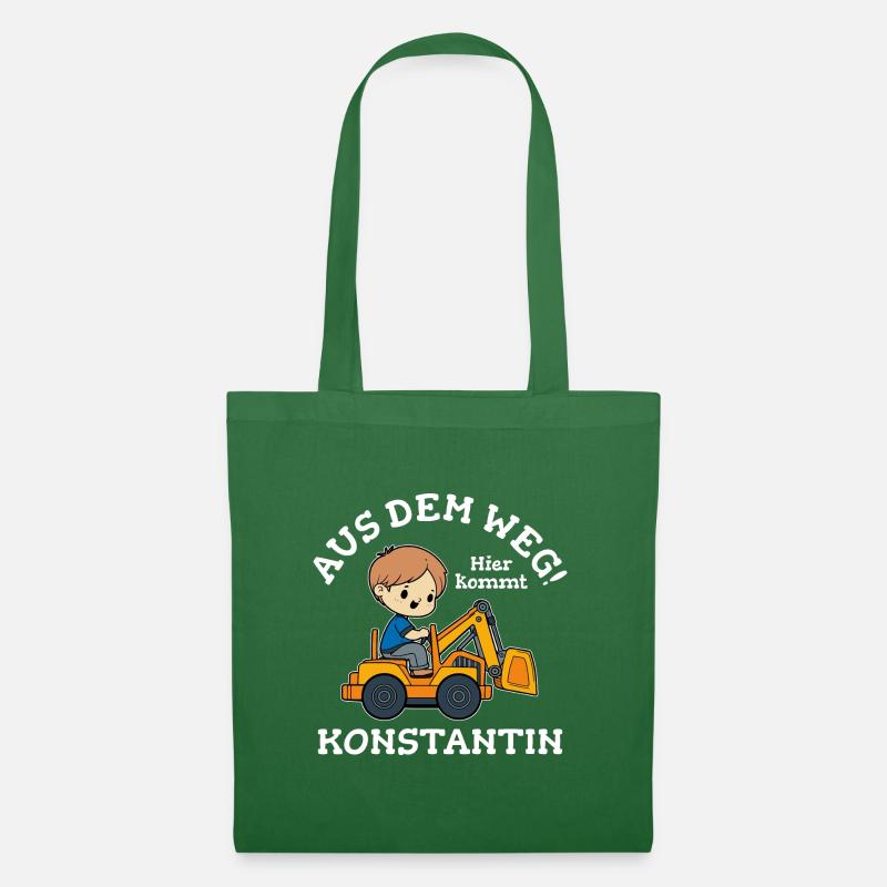 Konstantin Vorname Bagger - Stoffbeutel - Fichte