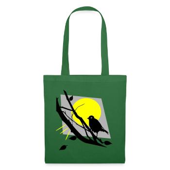 Bird with sun - Tote Bag - evergreen - Front