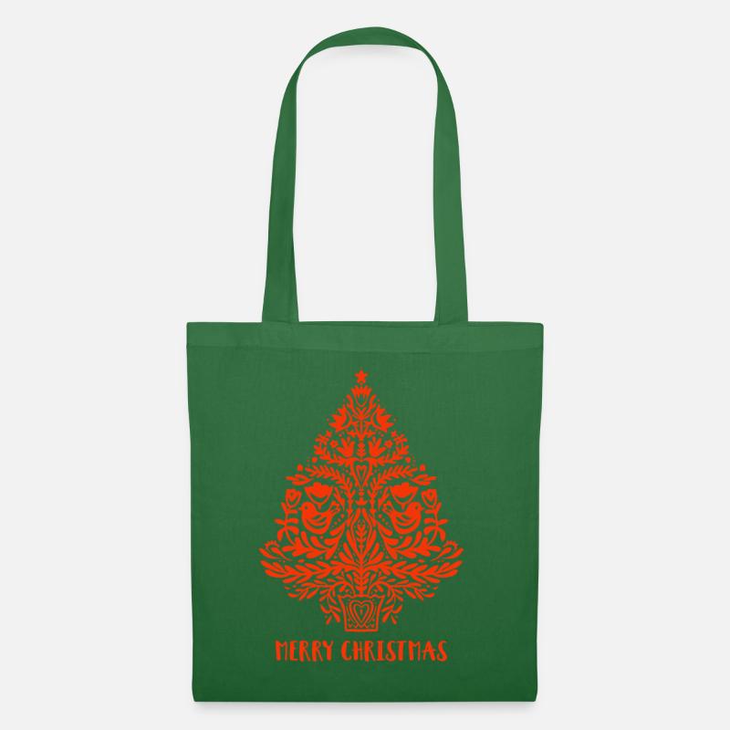 Froher Weihnachtsbaum - Stoffbeutel - Fichte
