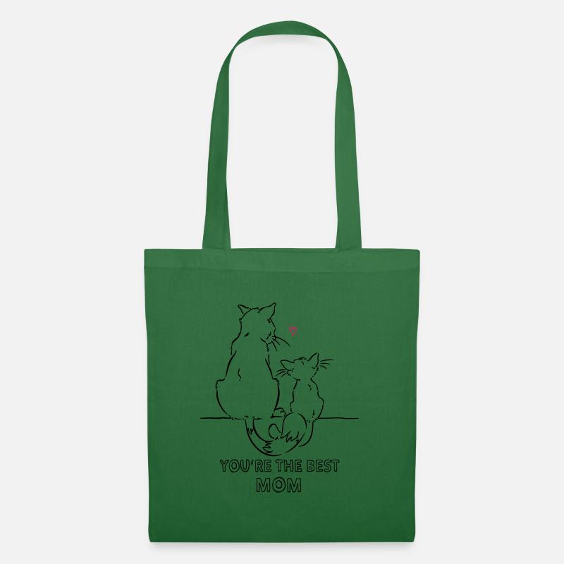 Mama, Best Mom Katze Nö Muttertag - Stoffbeutel - Fichte
