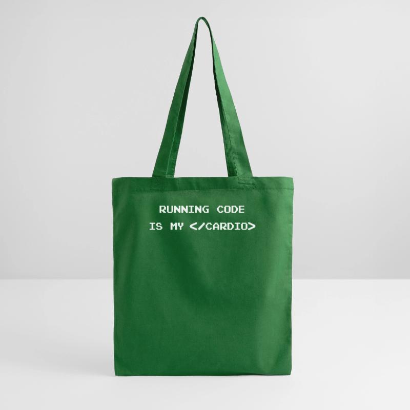 Running Code Is My Cardio Computer Programmer Code Tote Bag