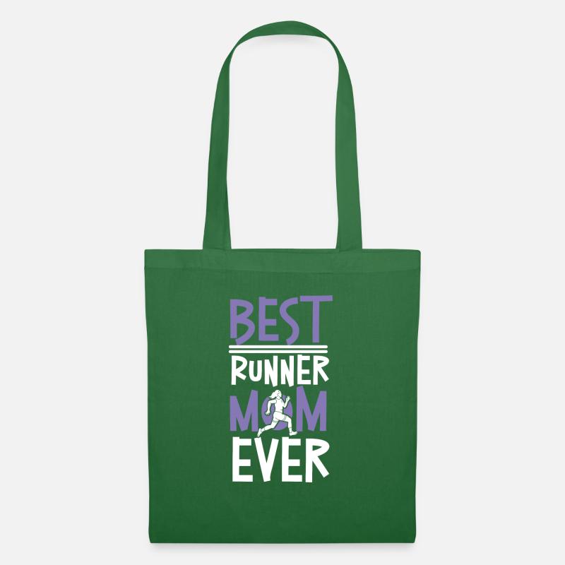 Running Runner Half Marathon Mom - Stoffbeutel - Fichte