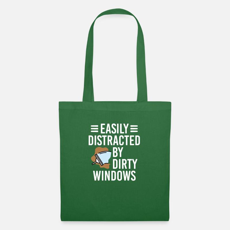 Easily Distracted By Dirty Windows, Fensterputzer - Stoffbeutel - Fichte