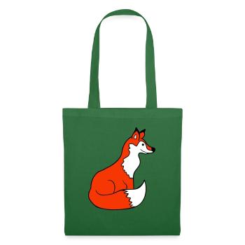 Fox Red Fox Wild Animal Clever Forest Inhabitants - Tote Bag - evergreen - Front