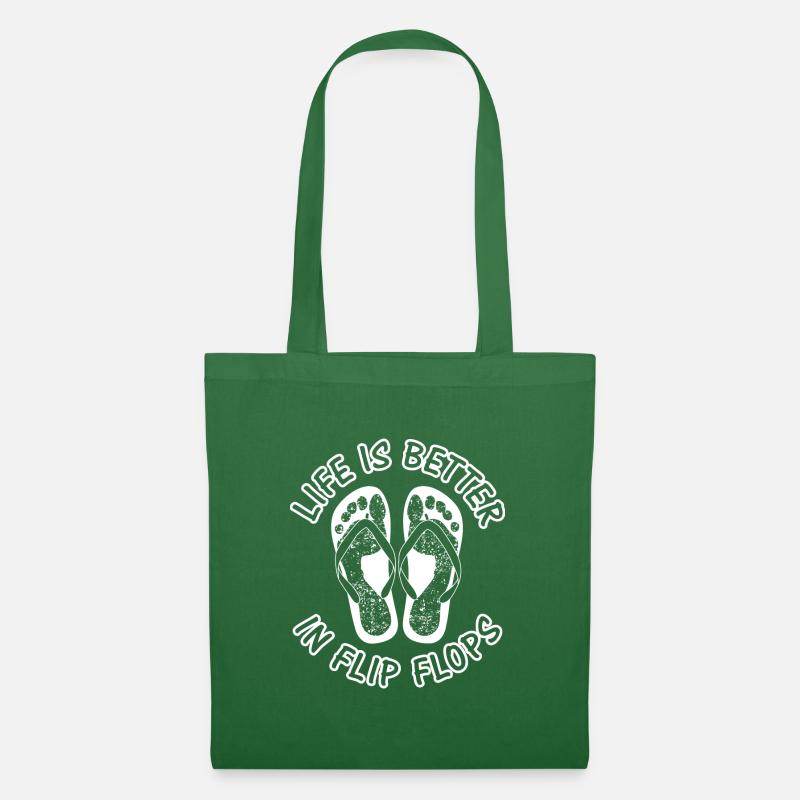 Life is better in flip flops - Stoffbeutel - Fichte