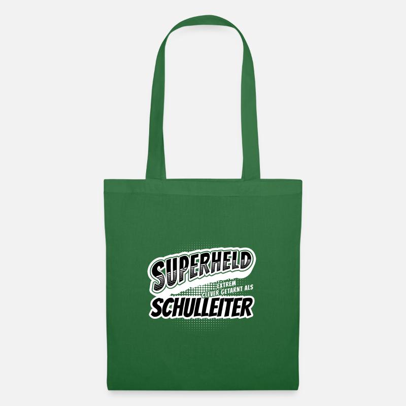 Superheld, clever getarnt als Schulleiter - Stoffbeutel - Fichte