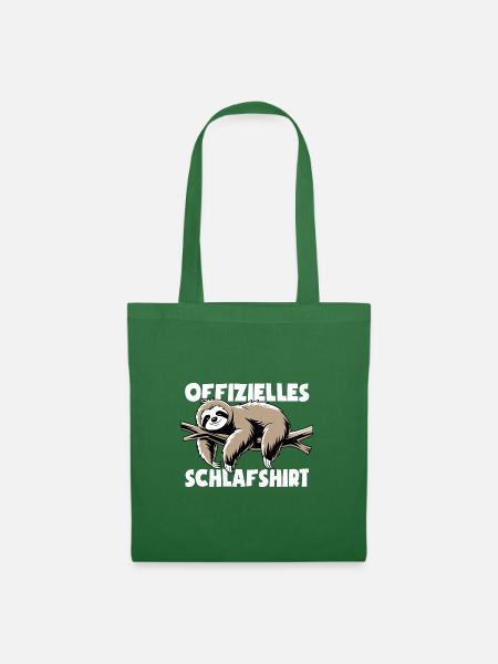 Faultier Offizielles Schlafshirt Pyjama - Stoffbeutel - Fichte