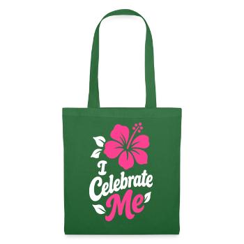 Ich feiere mein Hibiskus-Tee - Stoffbeutel - Fichte - Vorne