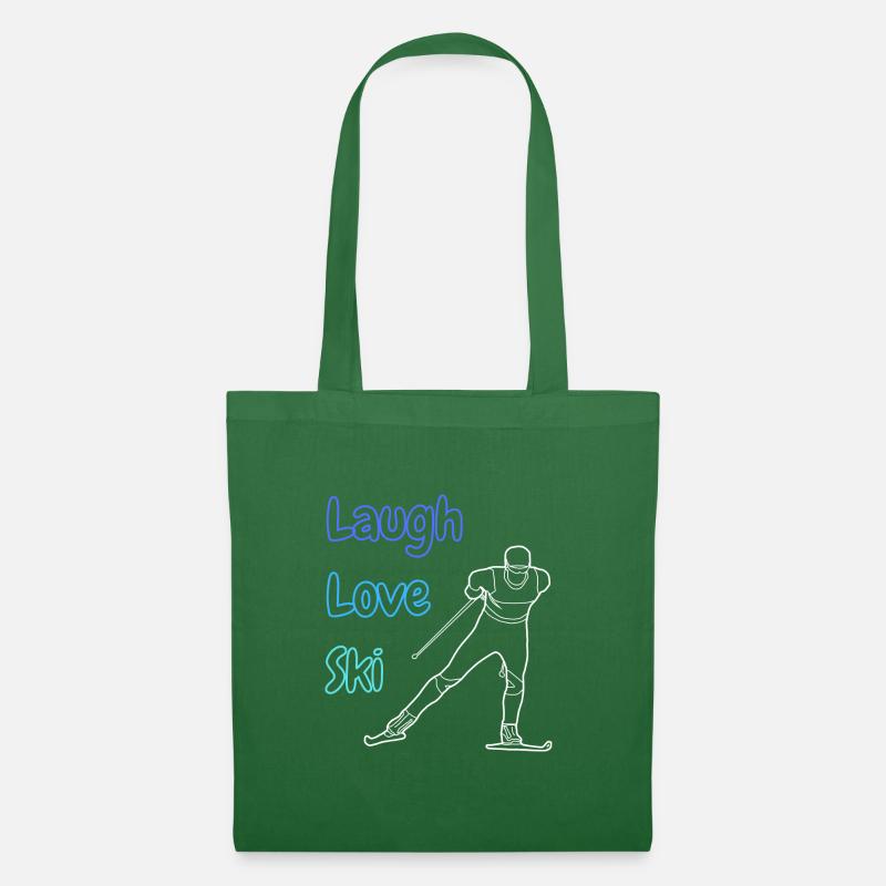 Laugh Love Ski - Stoffbeutel - Fichte