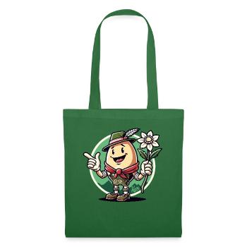 Oeuf des Alpes allemandes - Sac en tissu - vert sapin - Devant
