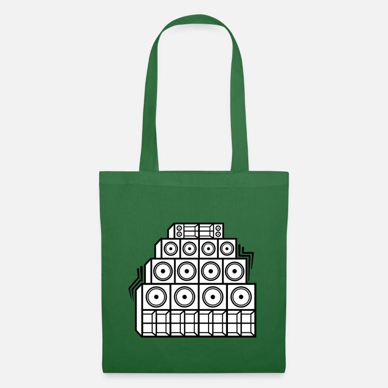 Mur d'enceinte teuf rave party - Sac en tissu - vert sapin