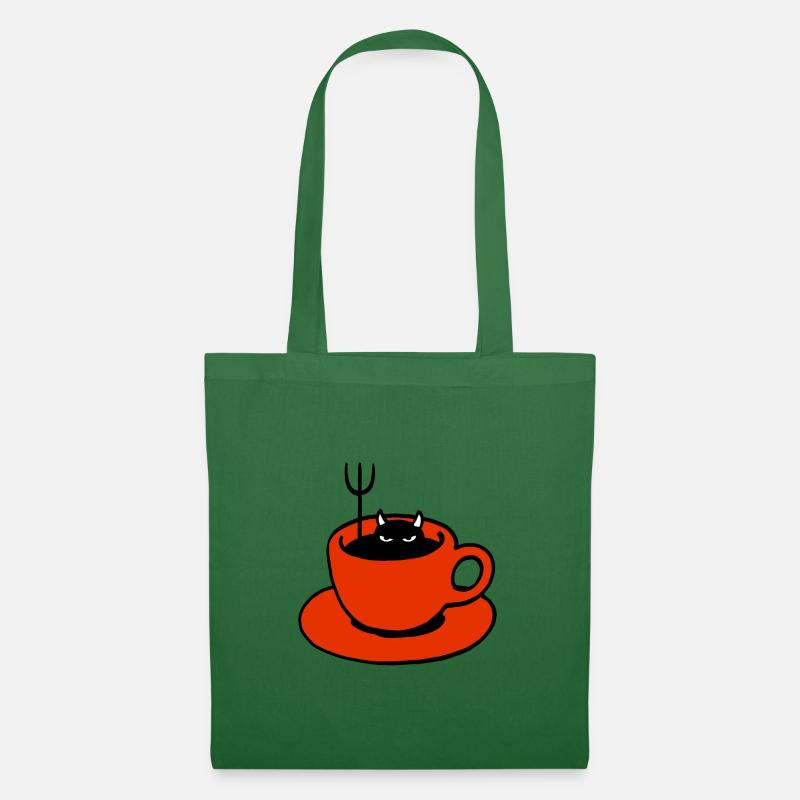 Kaffeeteufel rot - Stoffbeutel - Fichte