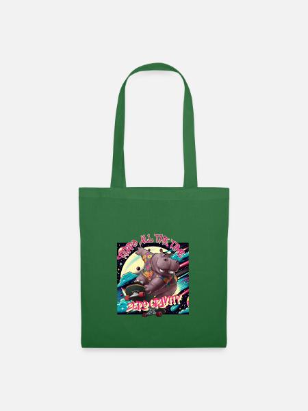 Hippo All the Time - Zero Gravity - Stoffbeutel - Fichte