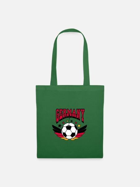 Fußball Shirt Germany Retro College Look Style - Stoffbeutel - Fichte