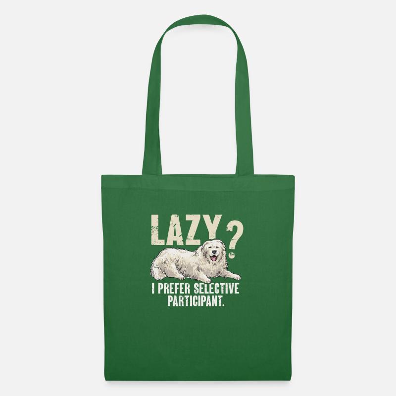 Great Pyrenees Hund Lazy Pyrenees - Stoffbeutel - Fichte