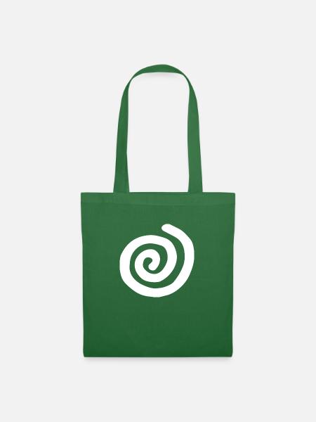 Swirl einfaches Design - Stoffbeutel - Fichte